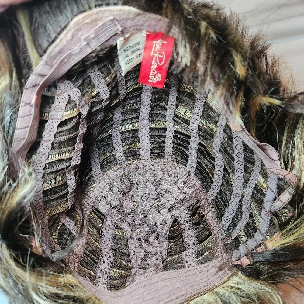 Jon Renau Wig Brown Low Lights Blonde Highlights Nature Blend Modacrylic Fiber R